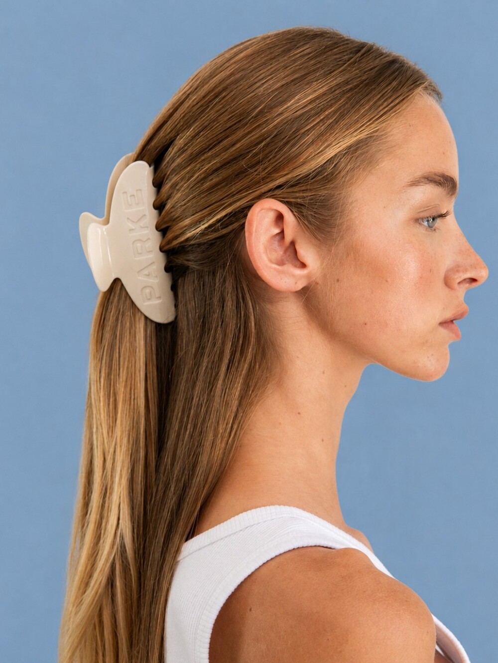 PARKE Cream Claw Clip Bridal Collection with Logo Pouch